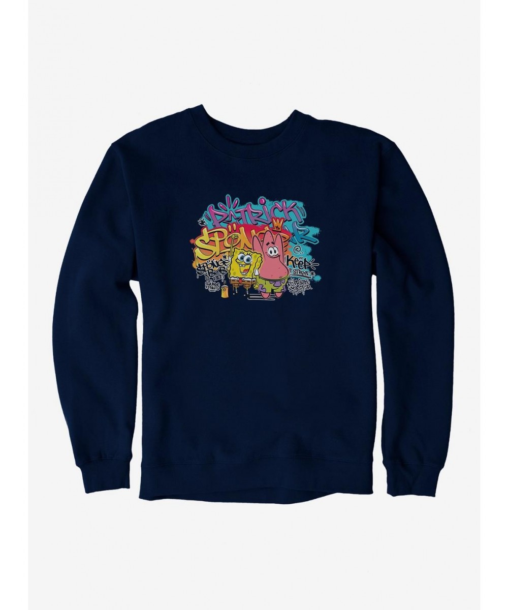 Limited-time Offer SpongeBob SquarePants Hip Hop Duo Sweatshirt $10.63 Sweatshirts