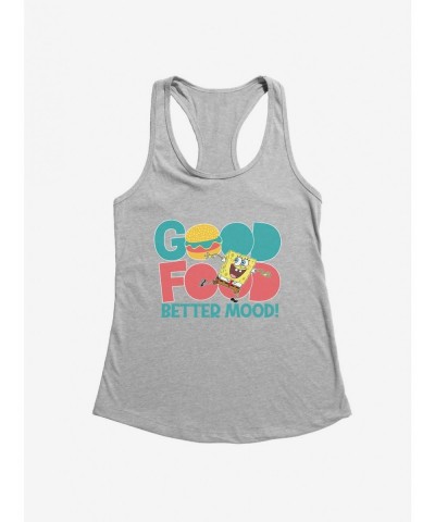 Discount Sale SpongeBob SquarePants Good Food Better Mood! Girls Tank $9.16 Tanks