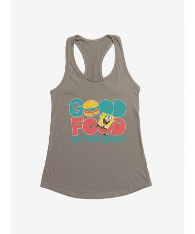 Discount Sale SpongeBob SquarePants Good Food Better Mood! Girls Tank $9.16 Tanks