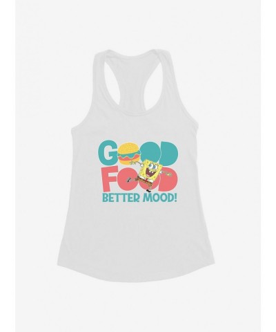 Discount Sale SpongeBob SquarePants Good Food Better Mood! Girls Tank $9.16 Tanks