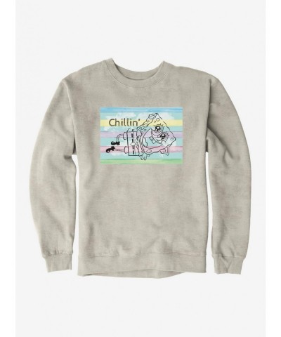 Clearance SpongeBob SquarePants Striped Chillin SpongeBob Sweatshirt $14.17 Sweatshirts