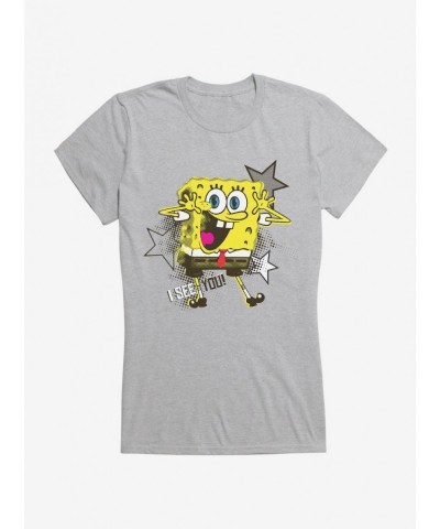 Exclusive Price SpongeBob SquarePants I See You Stars Girls T-Shirt $9.56 T-Shirts