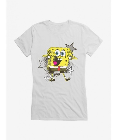 Exclusive Price SpongeBob SquarePants I See You Stars Girls T-Shirt $9.56 T-Shirts