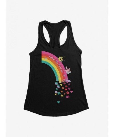 Festival Price SpongeBob SquarePants Patrick Follow The Rainbow Girls Tank $7.17 Tanks