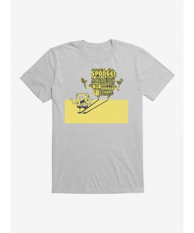 Wholesale SpongeBob SquarePants Shadow Typography T-Shirt $9.18 T-Shirts