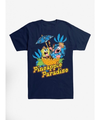 Hot Selling SpongeBob SquarePants Pineapple Paradise T-Shirt $5.93 T-Shirts