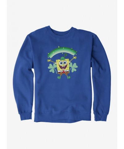 Exclusive SpongeBob SquarePants Green Rainbow Sweatshirt $13.58 Sweatshirts