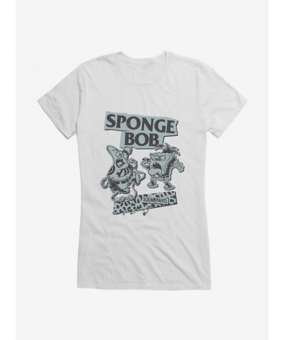 Cheap Sale SpongeBob SquarePants Punk Band Girls T-Shirt $9.96 T-Shirts