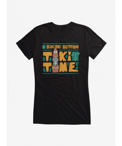 Premium SpongeBob Tiki Time Girls T-Shirt $6.97 T-Shirts