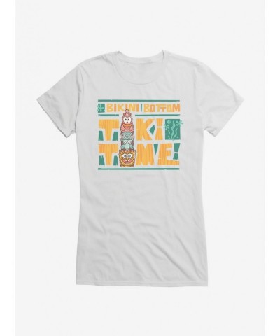 Premium SpongeBob Tiki Time Girls T-Shirt $6.97 T-Shirts