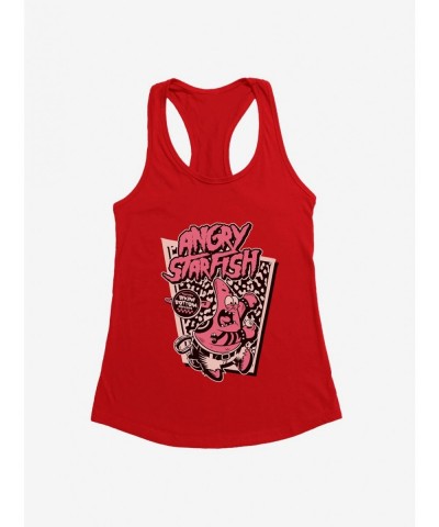 Pre-sale Discount SpongeBob SquarePants Punk Angry Starfish Girls Tank $6.37 Tanks