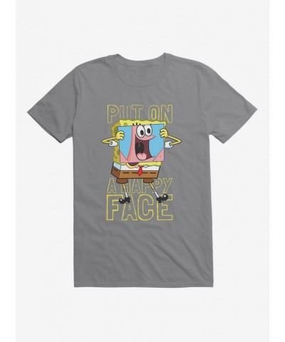 Sale Item SpongeBob SquarePants Put On A Happy Face SpongeBob T-Shirt $6.12 T-Shirts