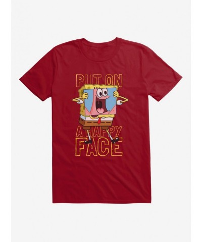 Sale Item SpongeBob SquarePants Put On A Happy Face SpongeBob T-Shirt $6.12 T-Shirts