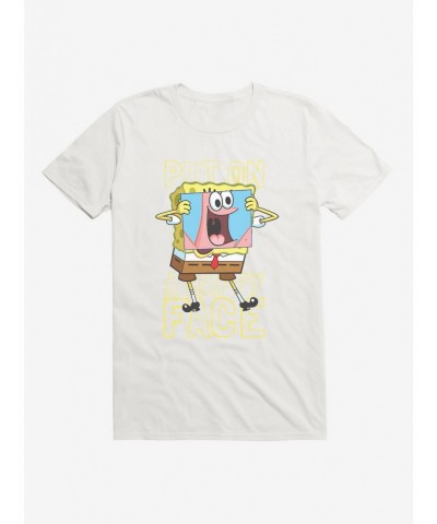 Sale Item SpongeBob SquarePants Put On A Happy Face SpongeBob T-Shirt $6.12 T-Shirts