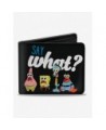 Huge Discount SpongeBob Squarepants and Friends Say What Bifold Wallet $7.73 Wallets