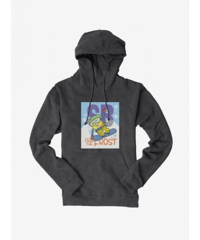 Clearance SpongeBob SquarePants Feel The Frost Snowboarding Hoodie $12.57 Hoodies