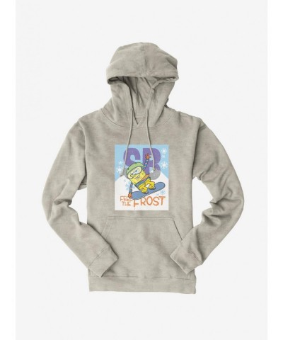 Clearance SpongeBob SquarePants Feel The Frost Snowboarding Hoodie $12.57 Hoodies