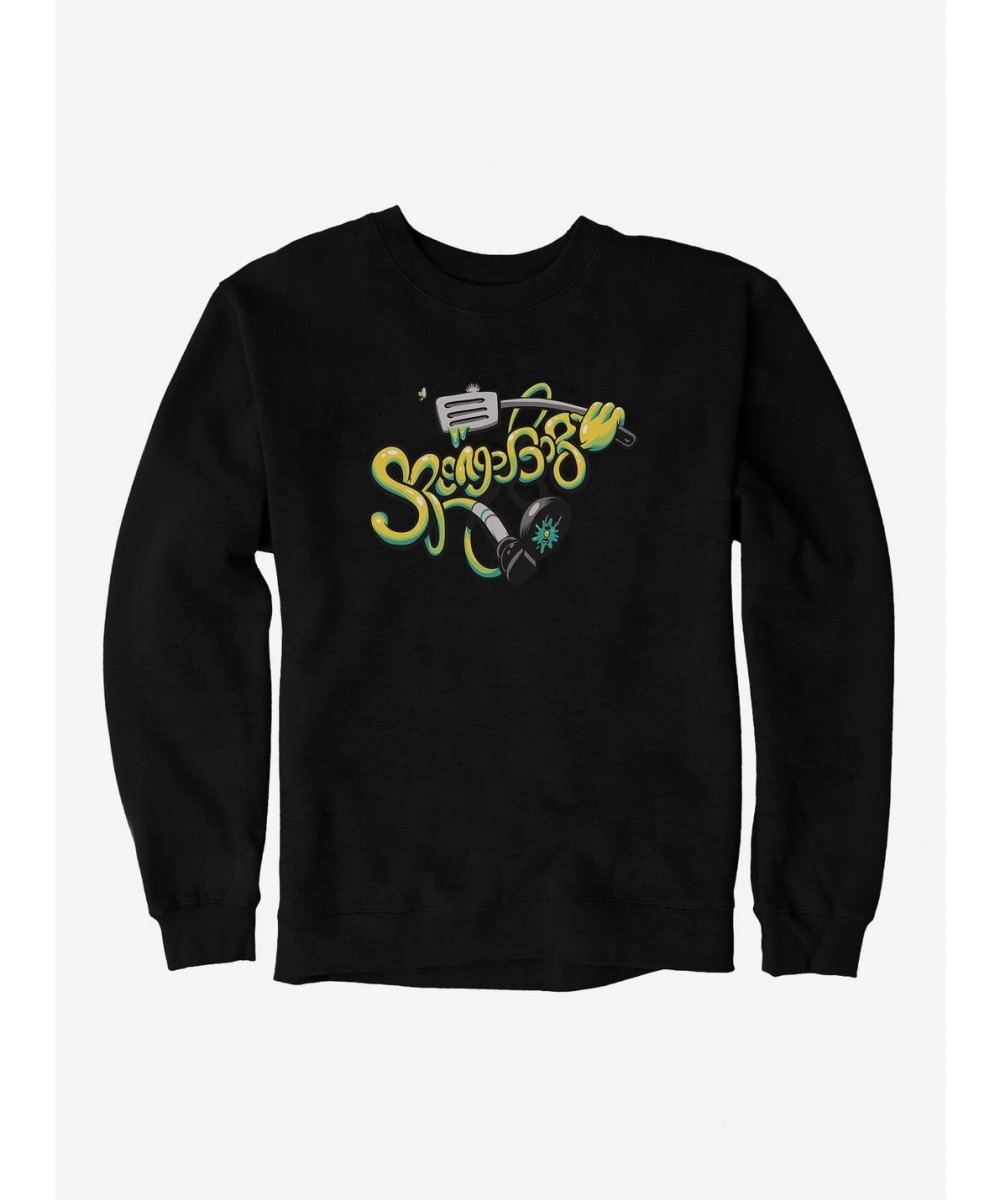 New Arrival SpongeBob SquarePants Wiggle Script Spatula Sweatshirt $10.92 Sweatshirts