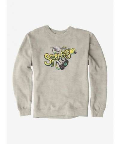 New Arrival SpongeBob SquarePants Wiggle Script Spatula Sweatshirt $10.92 Sweatshirts