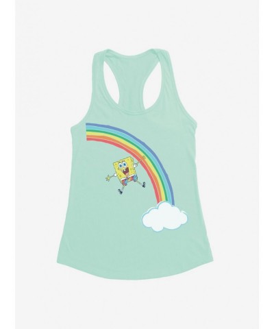 Special SpongeBob SquarePants Rainbow Cloud Girls Tank $6.18 Tanks