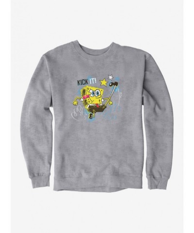 Flash Sale SpongeBob SquarePants Kick It Like SpongeBob Sweatshirt $12.99 Sweatshirts