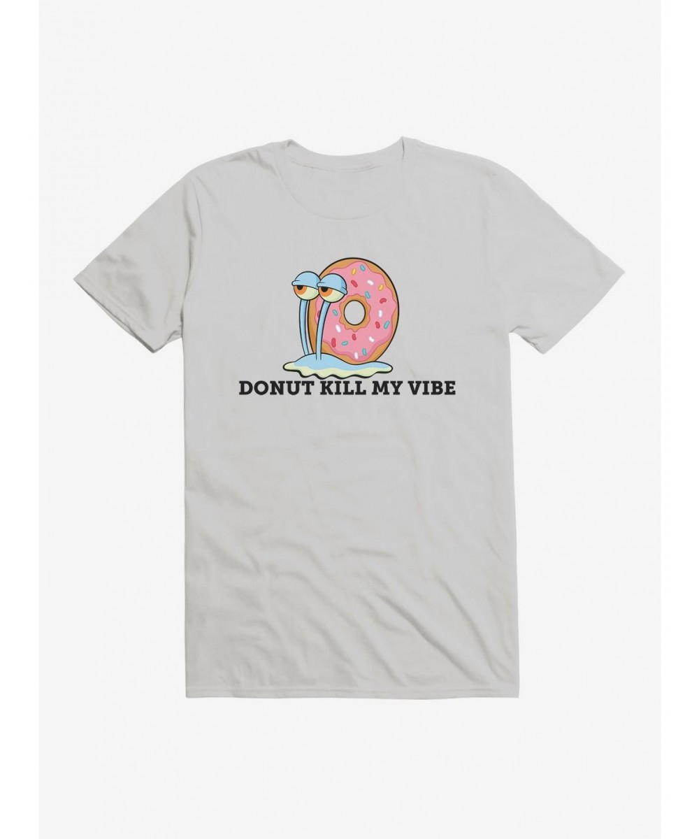 Big Sale SpongeBob SquarePants Gary Donut Kill My Vibe T-Shirt $6.50 T-Shirts