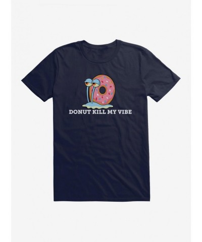 Big Sale SpongeBob SquarePants Gary Donut Kill My Vibe T-Shirt $6.50 T-Shirts