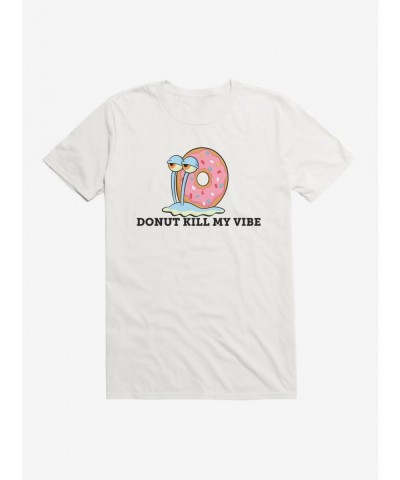 Big Sale SpongeBob SquarePants Gary Donut Kill My Vibe T-Shirt $6.50 T-Shirts