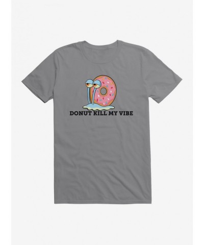 Big Sale SpongeBob SquarePants Gary Donut Kill My Vibe T-Shirt $6.50 T-Shirts