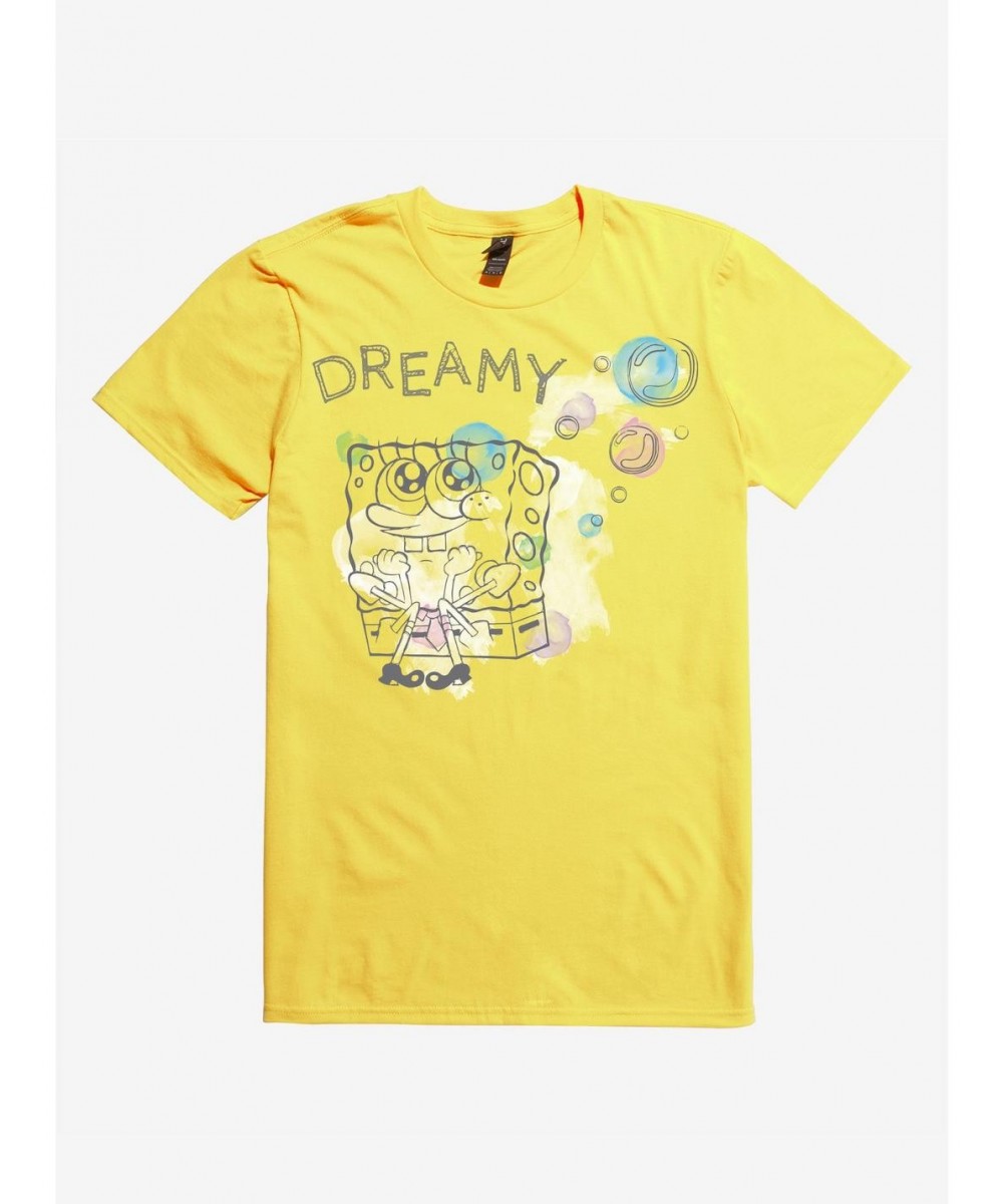 Seasonal Sale SpongeBob SquarePants Dreamy Sponge T-Shirt $5.74 T-Shirts