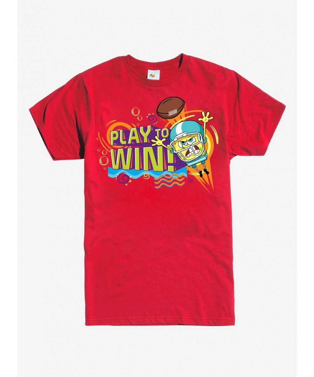 Cheap Sale 90s SpongeBob Play to Win T-Shirt $8.50 T-Shirts