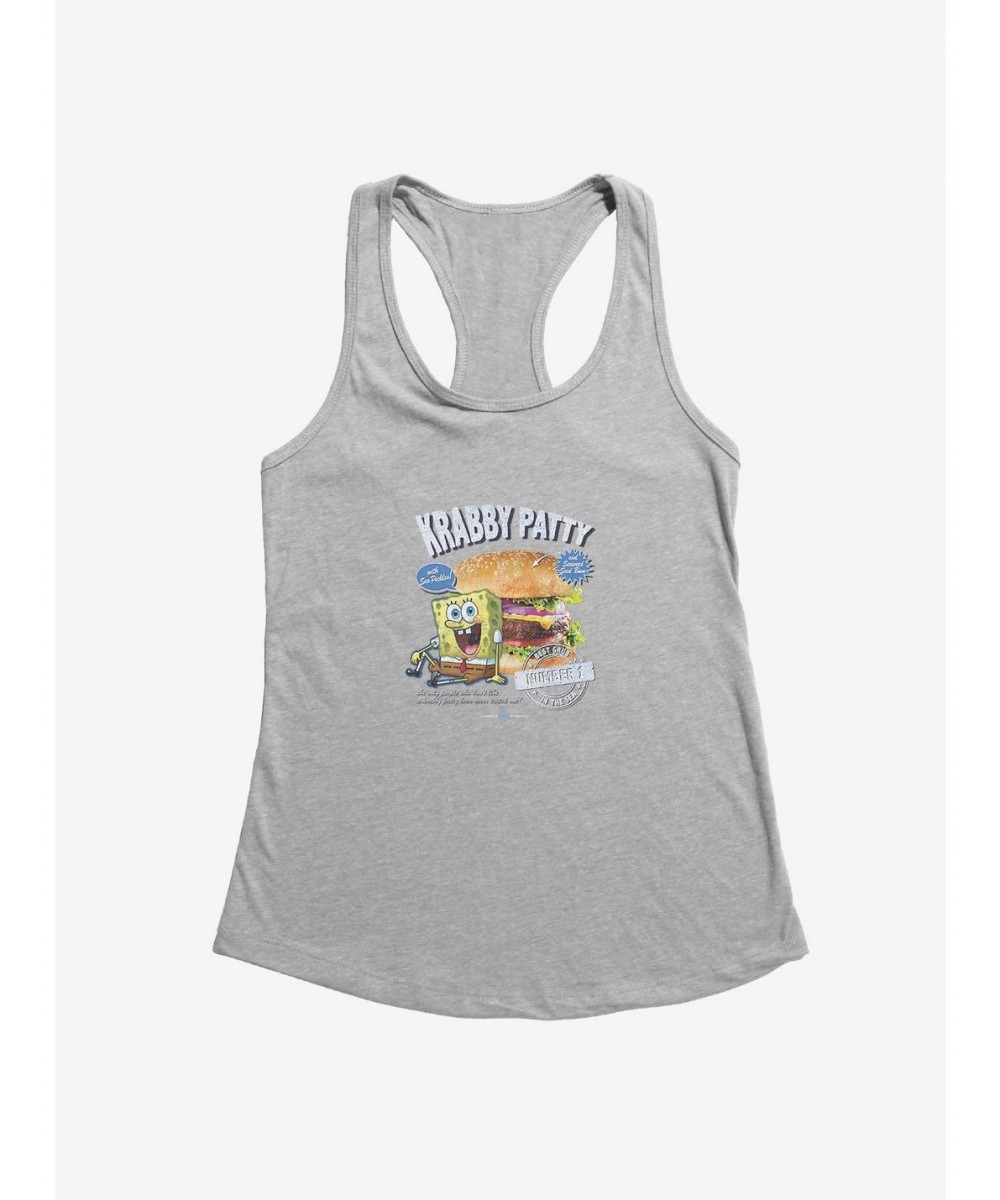 Fashion SpongeBob SquarePants Krabby Patty Number 1 Girls Tank $9.16 Tanks