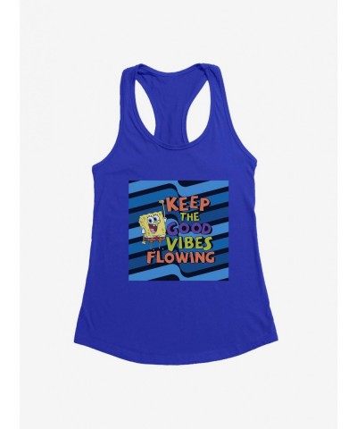 Crazy Deals SpongeBob SquarePants Keep The Good Vibes Flowing Girls Tank $9.36 Tanks