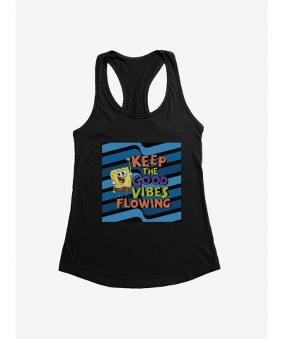 Crazy Deals SpongeBob SquarePants Keep The Good Vibes Flowing Girls Tank $9.36 Tanks