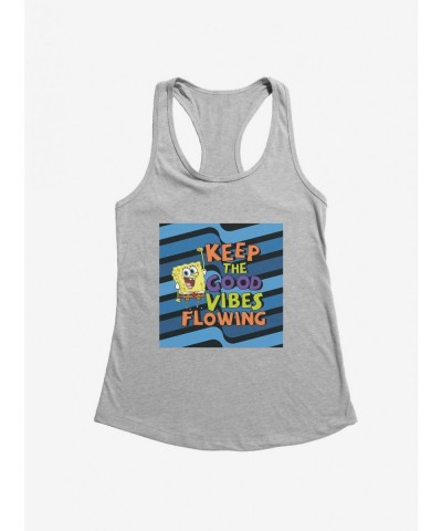 Crazy Deals SpongeBob SquarePants Keep The Good Vibes Flowing Girls Tank $9.36 Tanks