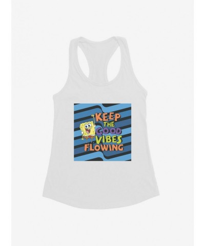 Crazy Deals SpongeBob SquarePants Keep The Good Vibes Flowing Girls Tank $9.36 Tanks