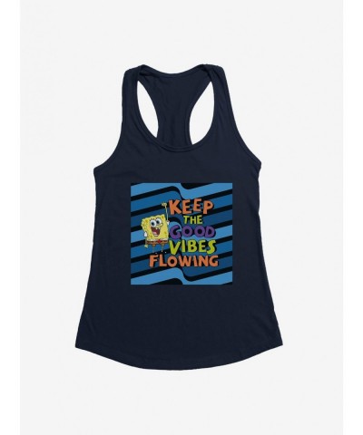 Crazy Deals SpongeBob SquarePants Keep The Good Vibes Flowing Girls Tank $9.36 Tanks