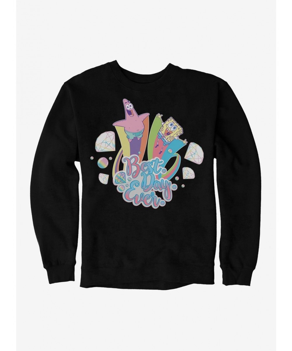 Premium SpongeBob SquarePants Best Day Ever Diamonds Sweatshirt $10.04 Sweatshirts