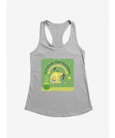 Cheap Sale SpongeBob SquarePants Follow The Rainbow Girls Tank $9.16 Tanks