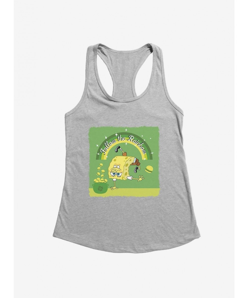 Cheap Sale SpongeBob SquarePants Follow The Rainbow Girls Tank $9.16 Tanks