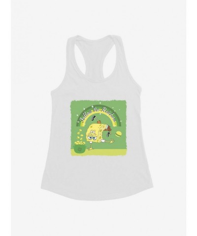 Cheap Sale SpongeBob SquarePants Follow The Rainbow Girls Tank $9.16 Tanks