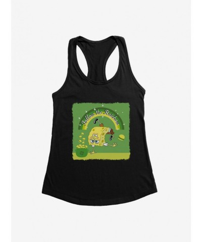 Cheap Sale SpongeBob SquarePants Follow The Rainbow Girls Tank $9.16 Tanks