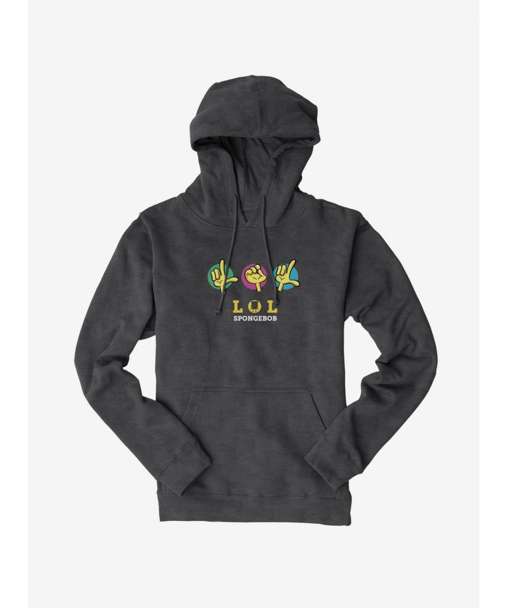 Trendy SpongeBob SquarePants LOL Hands Hoodie $16.88 Hoodies