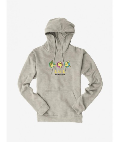 Trendy SpongeBob SquarePants LOL Hands Hoodie $16.88 Hoodies