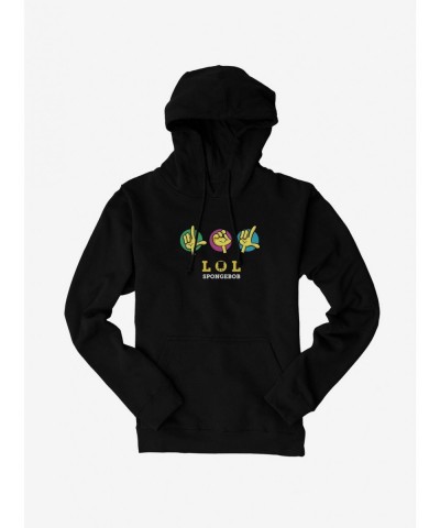 Trendy SpongeBob SquarePants LOL Hands Hoodie $16.88 Hoodies