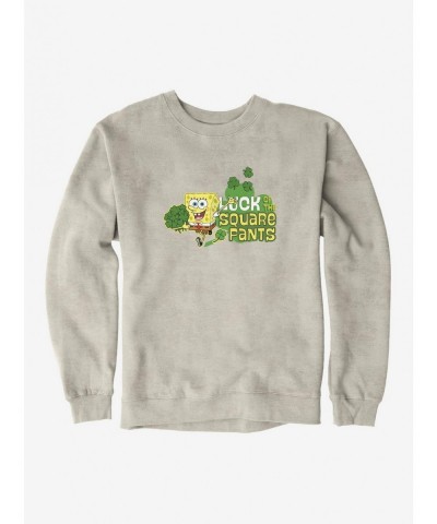 Discount Sale SpongeBob SquarePants Luck Of The Square Pants Sweatshirt $8.86 Sweatshirts