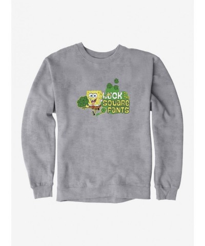 Discount Sale SpongeBob SquarePants Luck Of The Square Pants Sweatshirt $8.86 Sweatshirts