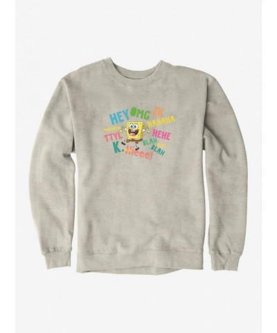 Limited Time Special SpongeBob SquarePants Text Verbiage Sweatshirt $11.81 Sweatshirts