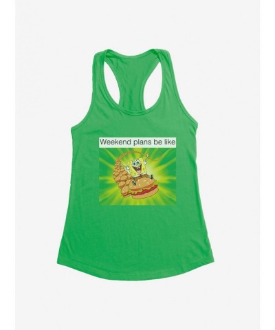 Value Item SpongeBob SquarePants Weekend Plans Be Like Girls Tank $5.98 Tanks