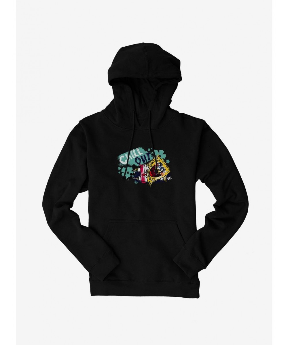 Clearance SpongeBob SquarePants Sparkle Eyes Chill Out Hoodie $13.65 Hoodies